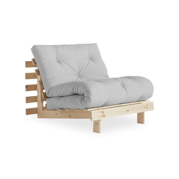 Fotel rozkładany Karup Design Roots Raw/Light Grey