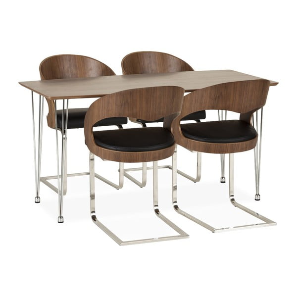 Krzesło z drewna orzechowego Kokoon Design Mona-image-2