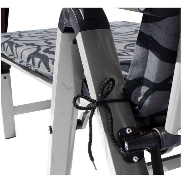 Czarny metalowy leżak ogrodowy Ass Comfort – Sun Garden-image-1