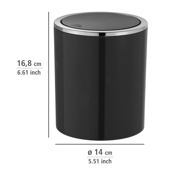 Czarny kosz na śmieci-image-3