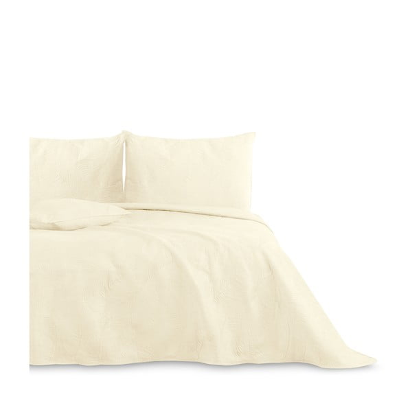 Kremowa narzuta na łóżko dwuosobowe 240x260 cm Palsha – AmeliaHome