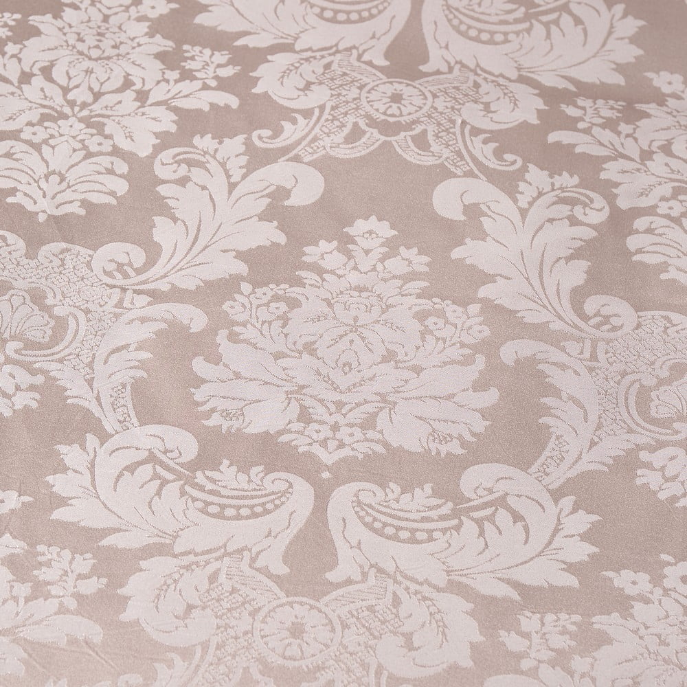 Beżowa adamaszkowa pościel dwuosobowa 200x200 cm Damask Jacquard – Catherine Lansfield (zdjęcie 4)