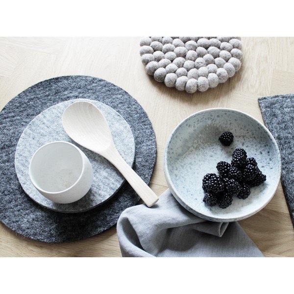 Antracytowa filcowa podkładka z wełny Wooldot Felt Coaster, ⌀ 30 cm-image-2