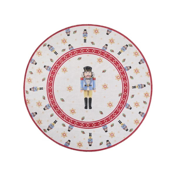 Czerwony okrągły dywan ze świątecznym motywem ø 160 cm Toy's Delight Nutcracker – Villeroy&Boch