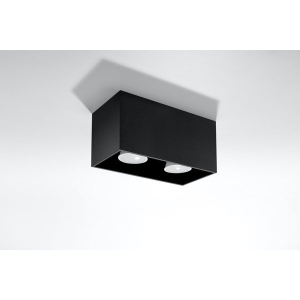 Czarna lampa sufitowa Sollux Geo-image-3