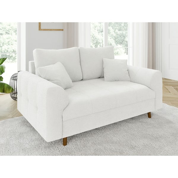 Biała sofa z materiału bouclé 150 cm Ariella – Ropez-image-3