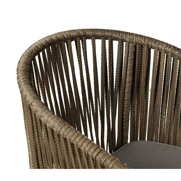 Zestaw 2 szarobrązowych krzeseł ogrodowych  Bonami Selection Trapani-image-3