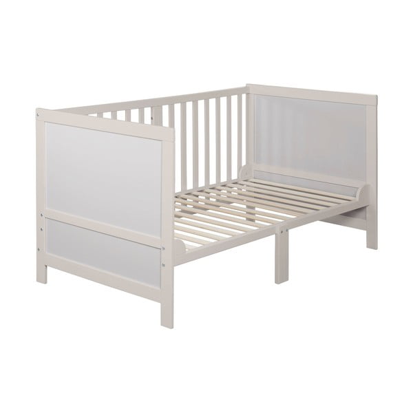 Szare łóżeczko z regulowaną wysokością 70x140 cm Easy Sleep – Roba-image-4