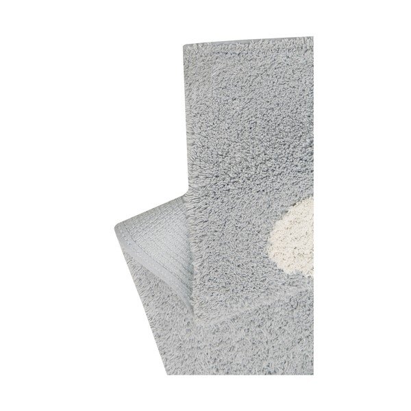 Szary dywan dziecięcy z mieszanki bawełny tkany ręcznie odpowiedni do prania 120x160 cm Clouds Grey – Lorena Canals-image-4