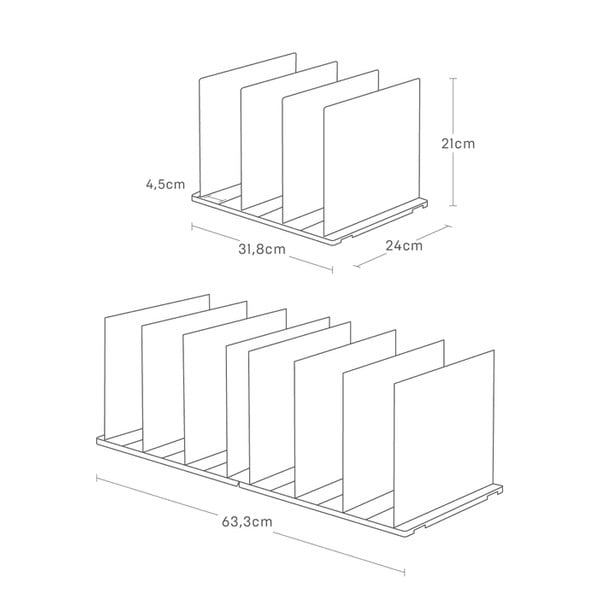 Plastikowe organizery na torebki do szafy zestaw 2 szt. Smart – YAMAZAKI-image-3