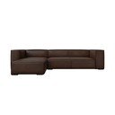 Ciemnobrązowy skórzany narożnik (lewostronny) Madame – Windsor & Co Sofas