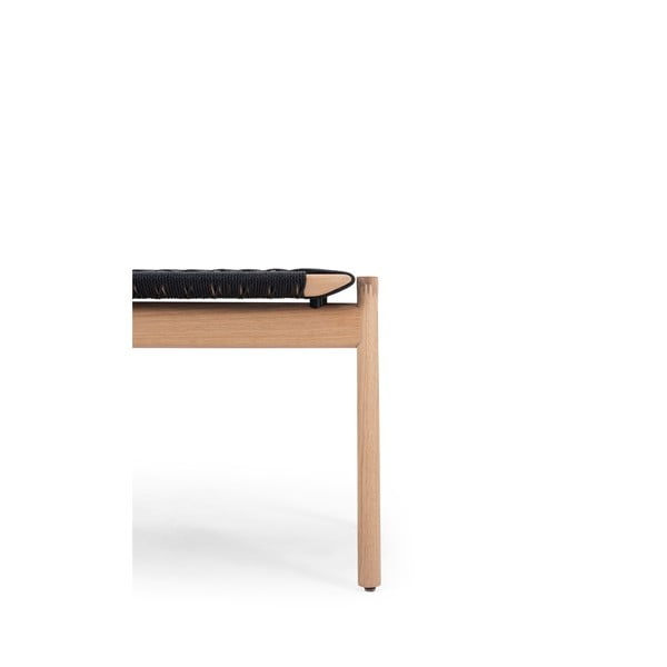 Czarno-naturalna ławka Klupa – Gazzda-image-3