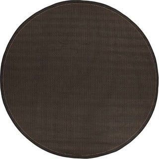 Czarny dywan odpowiedni na zewnątrz Floorita Tatami, ⌀ 200 cm