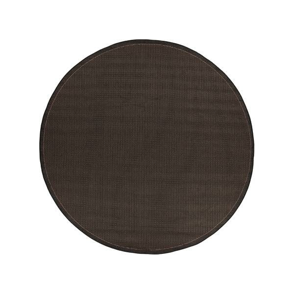 Czarny dywan odpowiedni na zewnątrz Floorita Tatami, ⌀ 200 cm
