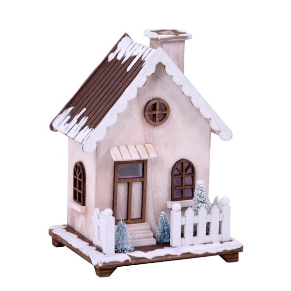 Mała świąteczna dekoracja w kształcie domku z LED Ego Dekor