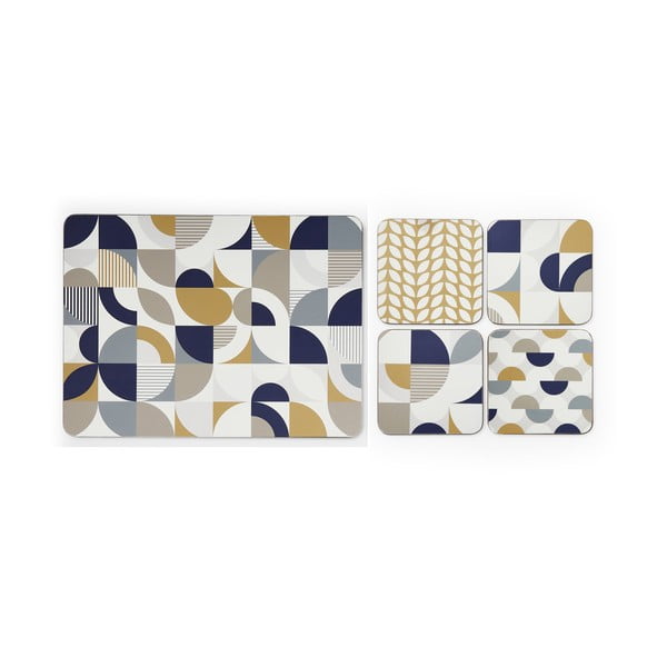 Zestaw mat stołowych i podkładek 8 szt. Bauhaus – Cooksmart ®-image-2