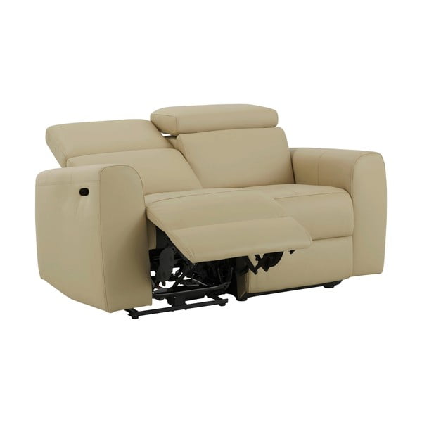 Biała sofa z imitacji skóry 158 cm Capena – Støraa-image-1