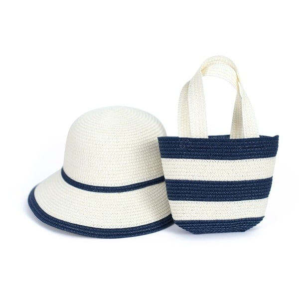 Komplet kapelusza i torby plażowej Art of Polo Zebra