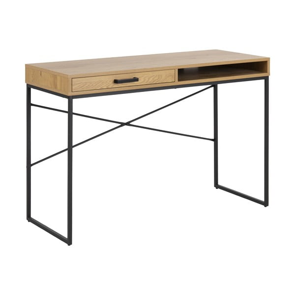 Biurko w dekorze dzikiego dębu Actona, 110x45 cm-image-4