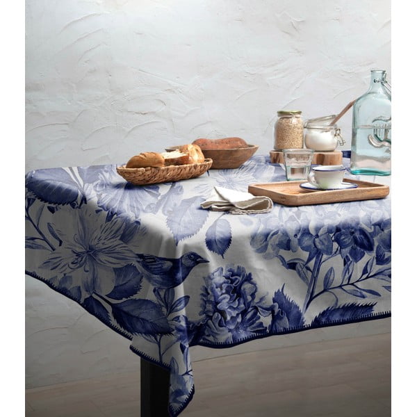 Biało-niebieski obrus Really Nice Things Blue Birds-image-1