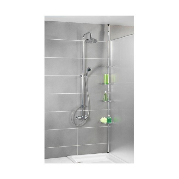 Teleskopowa półka prysznicowa Wenko Prea, 28x20 cm-image-2