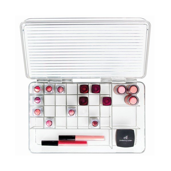 Organizer InterDesign Clarity Lipstick & Cosmetic Box, 27,5x18,5x9,5 cm-image-3