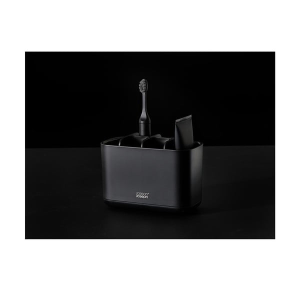 Czarny plastikowy stojak na szczoteczki do zębów EasyStore – Joseph Joseph-image-4