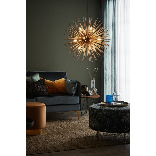 Lampa wisząca w kolorze złotym z metalowym kloszem 72x72 cm Soleil – Markslöjd-image-1