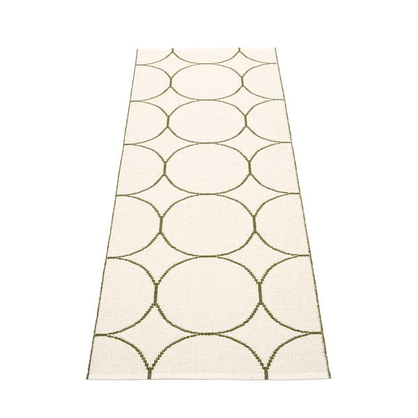 Ciemnozielony chodnik odpowiedni na zewnątrz 70x200 cm Boo Dark Olive – Pappelina-image-2