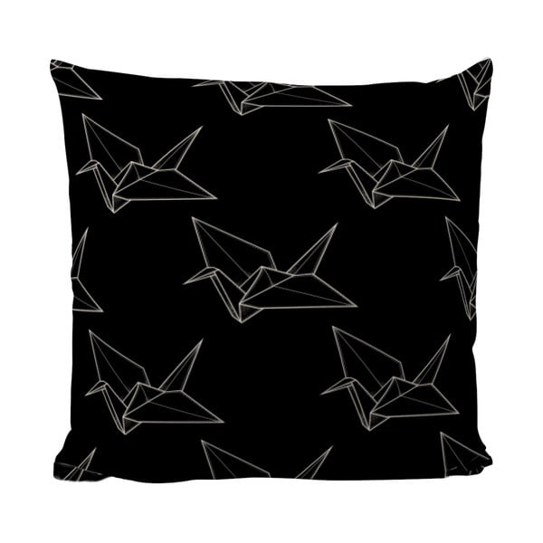 Poduszka Black Shake Origami Bird, 50x50 cm