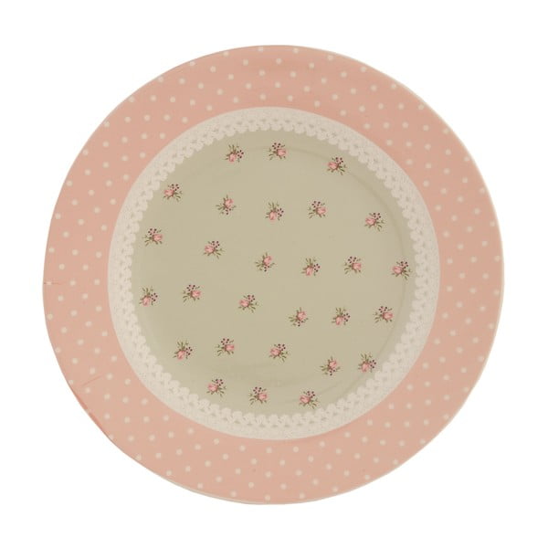 Ceramiczny talerz Clayre Roses, 26 cm