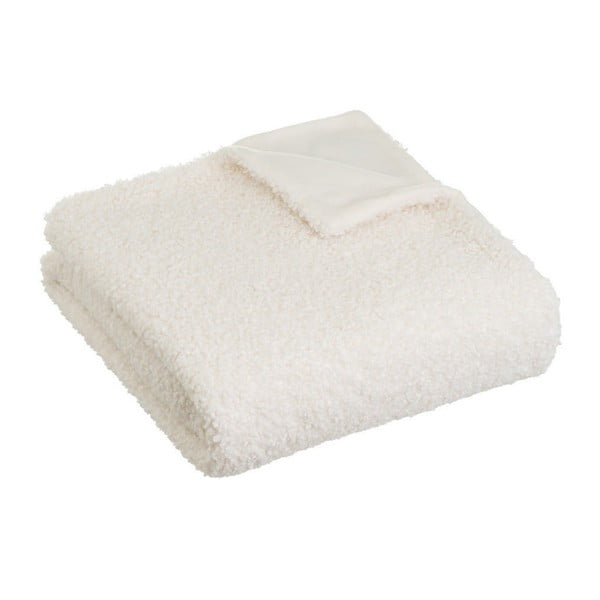 Biały koc z materiału sherpa 130x160 cm Sherpa – Casa Selección