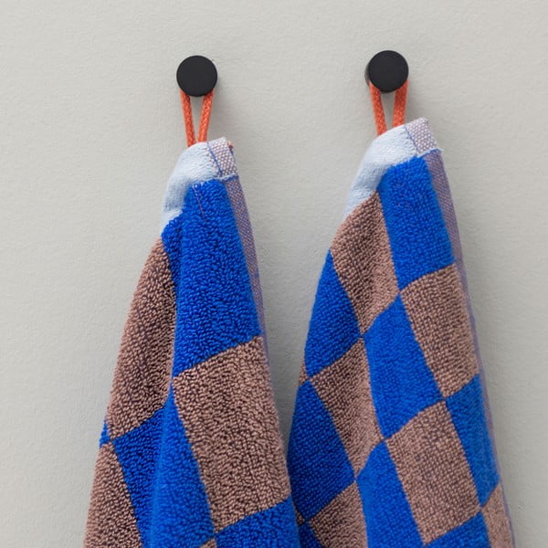 Niebiesko-brązowe ręczniki z bawełny organicznej zestaw 2 szt. 40x55 cm Retro – Mette Ditmer Denmark-image-1