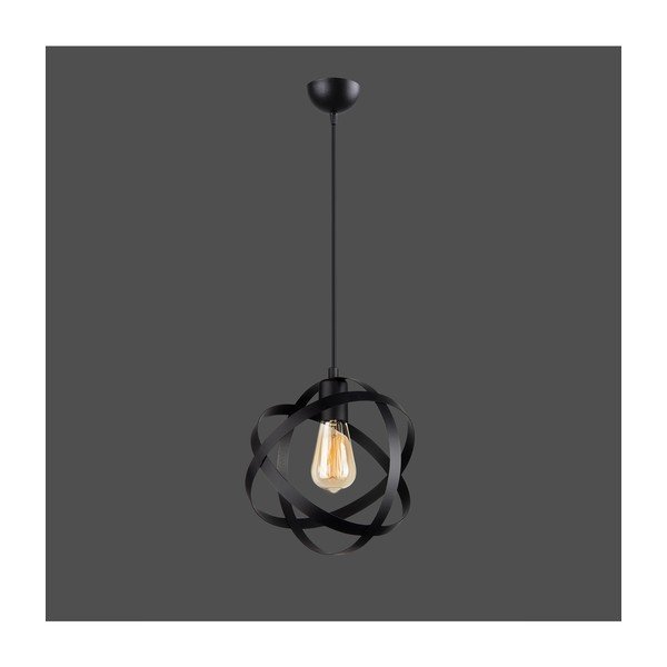 Czarna metalowa lampa wisząca Lama – Squid Lighting-image-1