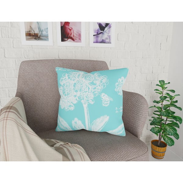 Turkusowa poszewka na poduszkę Vitaus Panento, 43x43 cm-image-1