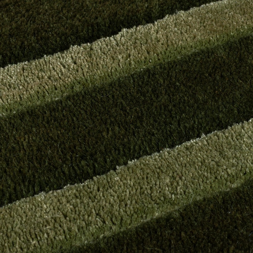 Ciemnozielony wełniany dywan tkany ręcznie 160x230 cm Gatsby – Flair Rugs (zdjęcie 3)