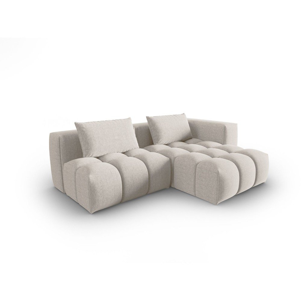 Beżowy narożnik (prawostronny/z szezlongiem) Verona – Cosmopolitan Design
