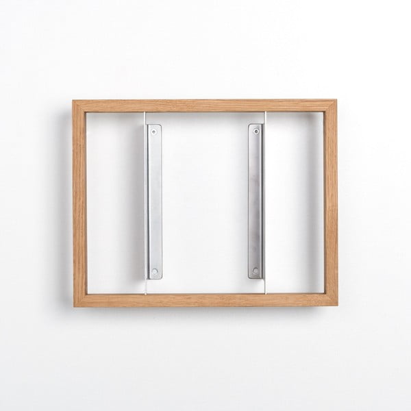 Półka na książki z drewna dębowego das kleine b b4, 25x32 cm-image-2