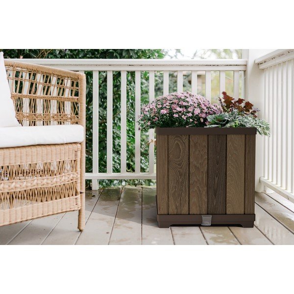 Plastikowa samonawadniająca doniczka Deco Square – Keter-image-3