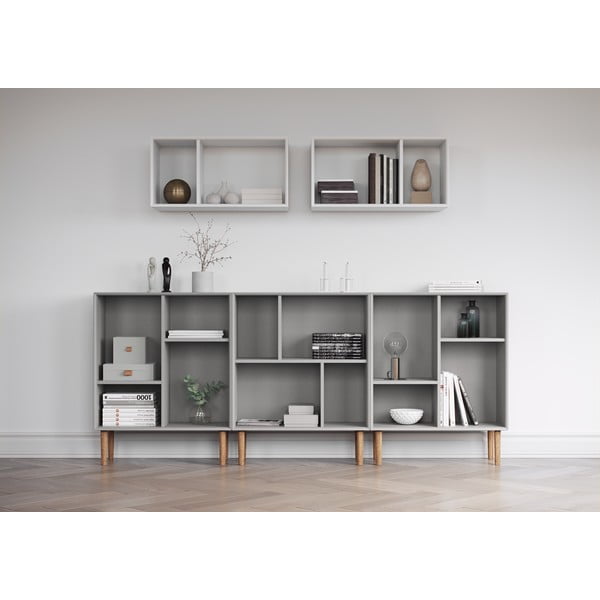 Jasnoszary regał ścienny Tenzo Z Cube, 70x70 cm-image-1