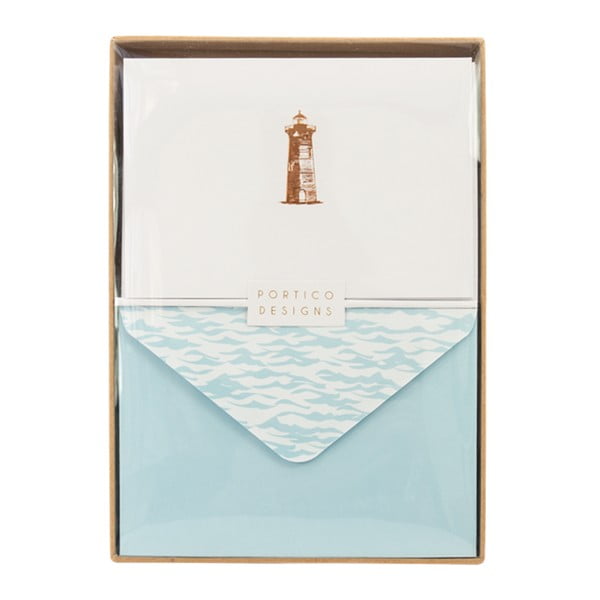 Zestaw 10 kart okolicznościowych Portico Designs Lighthouse
