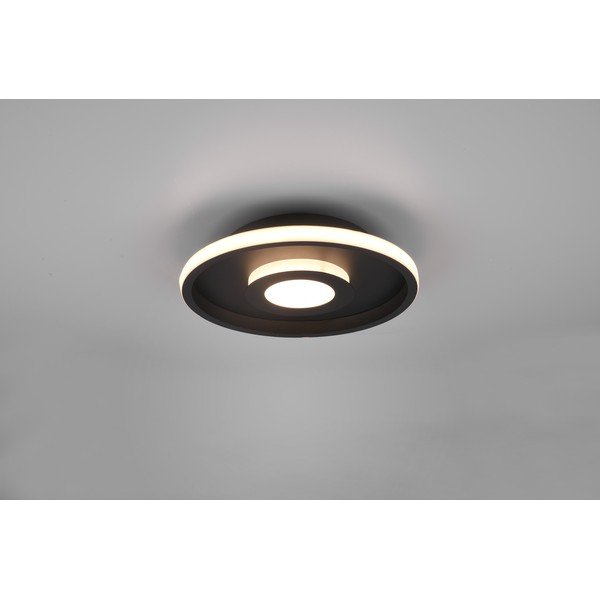 Metalowa lampa sufitowa LED w kolorze matowej czerni ø 30 cm Ascari – Trio-image-1