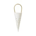 Biała ceramiczna wisząca dekoracja Kähler Design Cone, wys. 14,5 cm