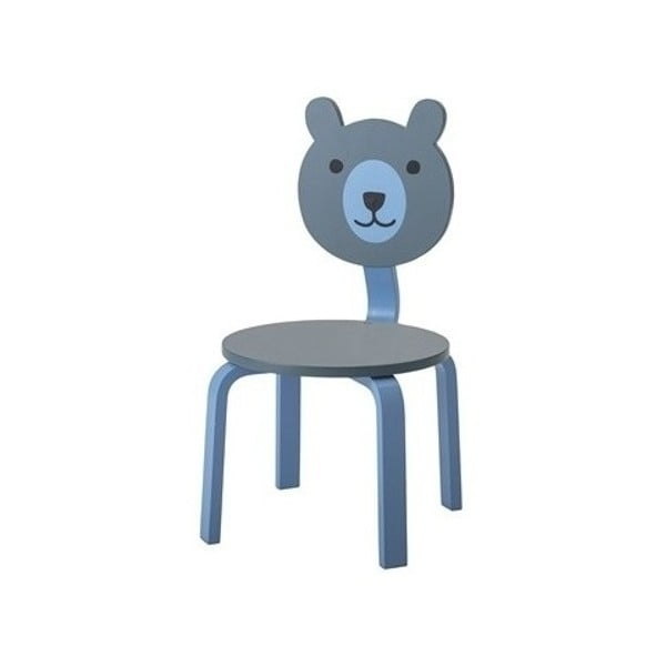 Niebieskie dziecięce krzesełko Bloomingville Bear
