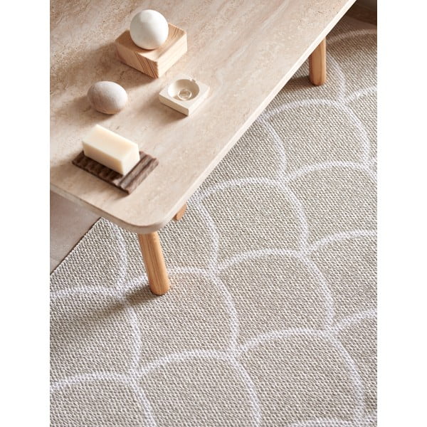 Kremowy chodnik odpowiedni na zewnątrz 70x225 cm Kotte Linen – Pappelina-image-1