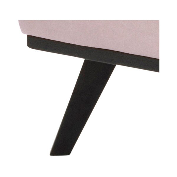 Pudroworóżowa aksamitna sofa Actona Norwich, lewostronna-image-2