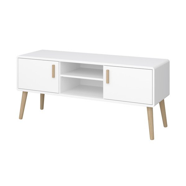 Biała szafka pod TV 125x56 cm Pavona – Tvilum-image-1