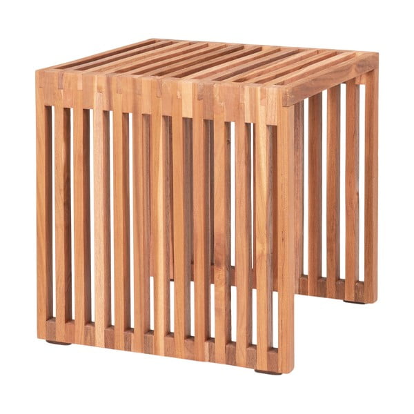 Stolik z litego drewna tekowego 40x40 cm Pego – House Nordic-image-2