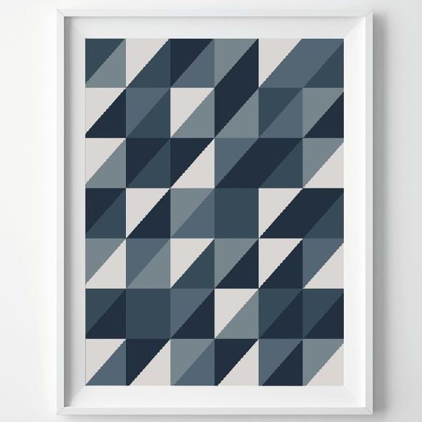 Plakat Grey Triangle, A3