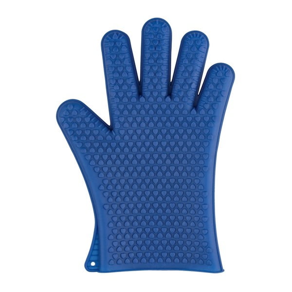 Niebieska silikonowa rękawica do piekarnika Wenko Glove